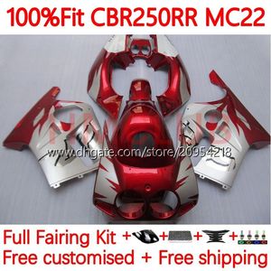 Corpo iniezione per HONDA CBR 250RR 250 RR CC CBR250RR 90 91 92 93 94 95 96 97 98 99 128No. argento rosso