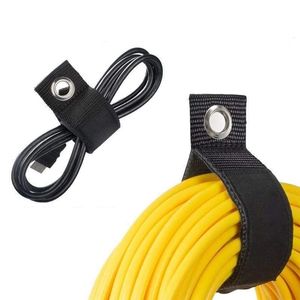 Nylon Heavy Duty Extension Cord Holder Organizer Hook Loop Storage Cable Strap Garage Hose Rope Wrap Hanger Hook hose LX4958