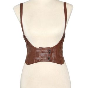 Cinture Donna Sexy in pelle Elastico a fascia larga Cintura in vita Corsetto Cinch Sottoseno Accessorio per abbigliamentoCinture CintureCinture