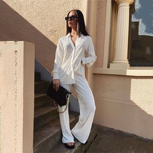 Summer Women's Two Piece Pants New Fashion Suit Lace Cardigan Top Lace Loose Pants and Blouse