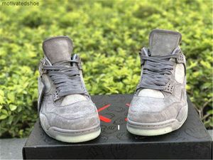 4 4S Cool Grey White Glow In DARK Мужская уличная обувь Спортивные кроссовки с оригинальным 930155-003