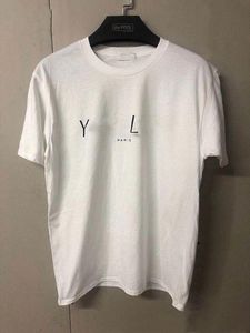 Dupe Y-S-L Fashion T-Shirts Casual Logo Letter T-Shirts Kostüm für Damen Sommer Kurzarm T-Shirt T-Shirt S-XXL243q