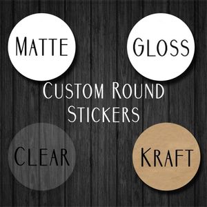 100st Custom Business Stickers Bröllopsdekoration Personlig Party Presentförpackning Etiketter Ljus Baby Shower PVC 220607