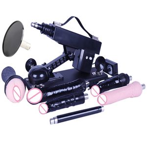 Fredorch Neue sexy Maschine für Männer und Frauen, weiblicher Vibrator mit 7 Dildos, verstellbarer Winkel, einziehbare Maschinenpistolen, Spielzeuge