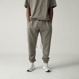 2022 Calças de Carta de Flocking Homens Mulheres Hip Hop Streetwear Sweatpant Alta Qualidade Espessa Calças Longas