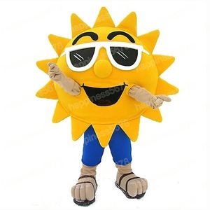 Performance Sun Mascot Costumes Wysokiej jakości Halloween świąteczne stroje postaci kreskówek Reklama karnawał unisex dla dorosłych strój