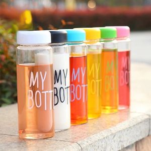 Şişe çim moda spor su şişesi 500ml stil ısıya dayanıklı sızıntıya dayanıklı renk severler seyahat bardağı pc malzeme