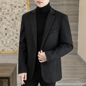 Style Coréen Des Hommes De Costume achat en gros de Costumes pour hommes Blazers Men Blazer Slim Fit Automne Hiver Casual Suit Korean Style Man Fashionable Wool