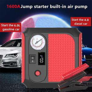Jump Starter 4 in 1 Pump Air Compressor 1600A 59800mAh Power Bank 12V Digital Tire Inflator Emergency Battery Boost TM16D