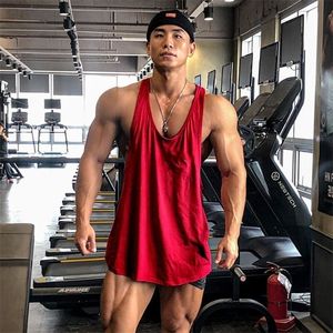 Canottiera estiva Maglia Abbigliamento da palestra Canotte da uomo Camicia senza maniche Attrezzatura per bodybuilding Fitness Canotta da uomo Stringer 220614