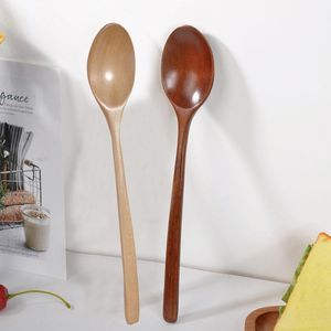 Flatware Sets 1pcs Wooden Spoon Bamboo Kitchen Cooking Utensil Tool Soup Teaspoon Catering For Kicthen TablewareFlatware