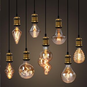 Żarówki LED Vintage żarówka G125 Kamienna duża globe 4W Dimmable 220V Filament Dekoracyjne Edison