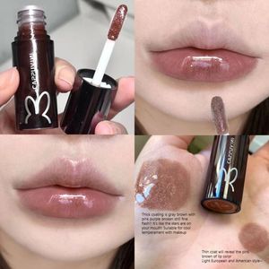 Lip Gloss Cappuvini Black Tube Mirror Water Lipgloss Moisturizing Liquid Lipstick Lasting Sexy Tint Makeup Korean CosmeticsLip