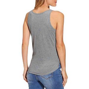 Kobiety v bluzka bluzka górna letnia bez rękawów guziki kolor stały kolor przycisk zwykłej koszuli Henley Trening Topss L220705