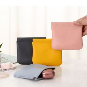 Mini Small Wallet Coin Bag Soft Leather Key Earbuds Storage Bags Credit Card Holder Case For Boys Girls