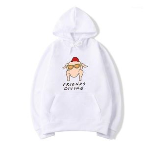 Herrtröjor tröjor vänner som ger hoodie tacksägelse hooded tröja familj matchande unisex harajuku tröjor toppar