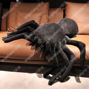 20 * 30 cm Simülasyon Örümcek Peluş Oyuncaklar Gerçek Gibi Dolması Yumuşak Hayvan Korkunç Yastık Çocuklar Çocuklar Için Xmas Doğum Günü Hediyeleri