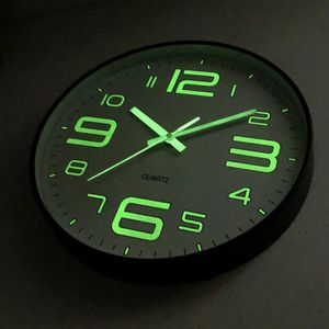 Wall Clocks Luminous Clock Fluorescent And Watch Quiet Stand Products Bedroom Lighting Creativity Home DecorWall