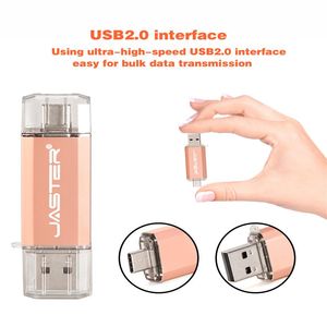 Wholesale type c usb stick resale online - OTG USB Flash Drive Type C Pen Drive GB GB GB USB Stick Pendrive for Type C Device298c
