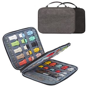 Watch Organizer Case Multifunction Portable Travel for Strap Band Storage Bag band Holder Pouch Gray Black 220617
