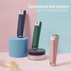 2022 Moda Anti-Slash Clippers de unhas Única capa de boca grande decoração portátil de unhas portátil unhas de caldeira de caldeira de tesoura de aço inoxidável de aço inoxidável