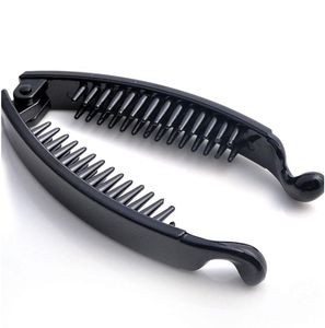 Accessori per capelli 10CM Clip a forma di pesce Barrette a banana Forcine per capelli nere per morsetto da donna