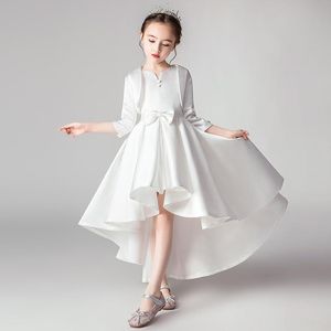 Flickans klänningar flickor förtjockar varm prinsessa bröllopsfest blomma barn pengpeng kväll för födelsedag vestidos