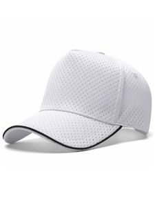 Caps de sol respiráveis ​​ao ar livre de verão adulto com buracos Lady Trucker Big Head Man Women Plus Size Baseball Hat 56-60cm