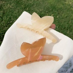 Mode Vintage Butterfly Hair Claw Clips Women Girls Sweet Solid Clamps Barrettes Ponytailhållare Hårtillbehör