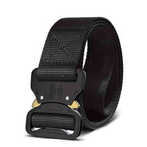 Heta utomhusöverlevnadsmän väver 550 Paracord Belt Belt Buckle Multifunktionell Braid Nylon Paracord Tactical Military Belt0ttb