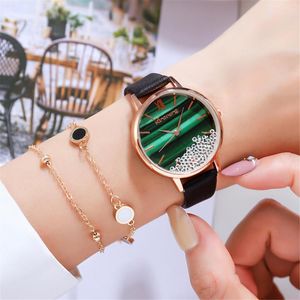Armbanduhren Bravura Sleek Minimalist Fashion With Strap Dial Women's Quartz Watch Gift F Buckle Watches For Women#35Armbanduhren