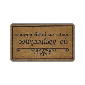 Carpets Funny Door Mat Non-Slip Back Rubber "No Admittance Except On Party Business "welcome OutdoorCarpets