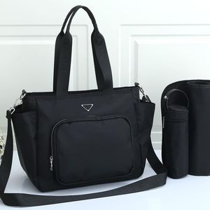 Saco de fraldas para bebê de marca de moda, bolsa para mamãe, grande capacidade, à prova d'água, bolsa de fraldas, marrom, molhada, seca, múmia, viagem, bolsa de enfermagem, nova, multifuncional, Hobos