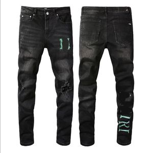 20SS Мужские дизайнерские джинсы Проблемные рваные байкерские облегающие мотоциклетные джинсы для мужчин Высочайшее качество Модные джинсы Мужские брюки для мужчин # 885