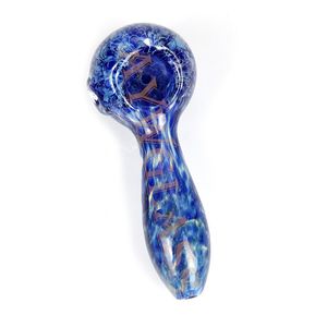 gift glass Spoon Pipe high-end artwork Hand pipes smoking wholesale colored tobacco packet mini bubbler