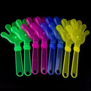 DHL LED Toys Light Up Hand Clapper Concert Party Bar tillhandahåller Novel Blinkande skott Palm Slapper Kids Electronic Toys