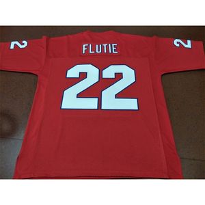 MIT Custom Men Youth Women Vintage New Jersey Generals #22 Doug Flutie Football Jersey Size S-4XL eller Custom något namn eller nummer Jersey