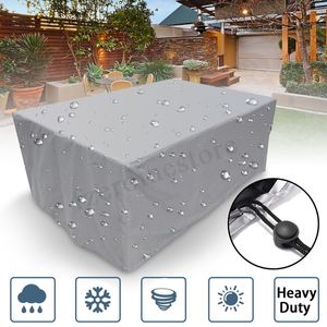 210D Oxford cloth outdoor furniture cover garden silver waterproof covers courtyard table and chair combination dust cover