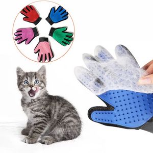 Pet Glove Cat Grooming Glove Cat Hair Deshedding Brush Remover Brush For Animal Gloves Dog Comb for Cats Bath Clean Massage Hair sxjun27 on Sale
