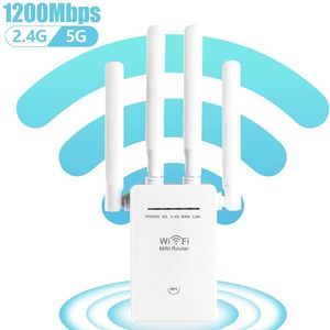 WiFi Extender Amplifier 1200Mbps WiFi Repeater WiFi Booster Wi Fi Signal 802.11N Long Range Wireless Wi-Fi Repeater Access Point