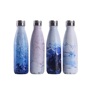 Borraccia termica personalizzata in acciaio inossidabile Bottiglia d'acqua Thermos DoubleWall Coppa isolata DoubleWall Travel Drinkware Sports Cup 220621