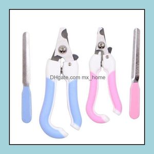 Pets Nail Scissors Beauty Suppliers Stainless Steel Dog Cat Clipper Pet Claw Cleaning Tool Suit For Manicure Grooming Drop Delivery 2021 Su