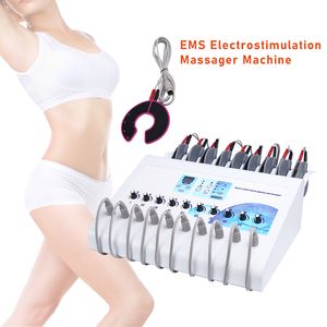 Máquina EMS portátil para emagrecimento corporal, ondas russas, estimulador muscular elétrico, eletroestimulação, máquinas de ginástica para os seios