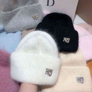 Beanie/Skull Caps Ball Caps 20 Colors Real Rabbit Fur Beanies Winter Hat for Wom T220823