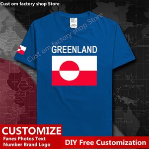 Grönland Grönland GRL Land T hemd Benutzerdefinierte Jersey Fans DIY Name Nummer High Street Fashion Lose Casual T hemd 220616