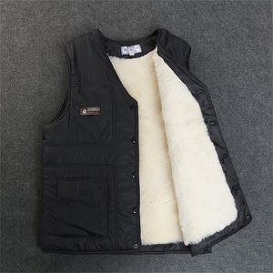 Men's winter vest Real sheep fur Short jackets Thicken keep warm vest high quality shorn sheepskin plus-size winter coat 201127