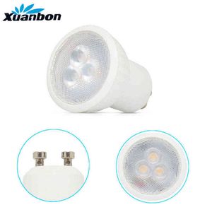 مصباح LED Dimmable Mini 3W GU10 MR11 AC85-265V 35MM LED SPATIGHTS دافئ أبيض طبيعي أبيض أبيض مصباح SMD 2835 H220428