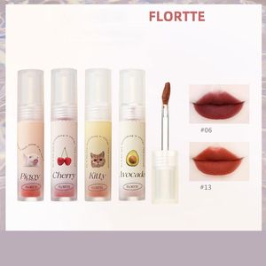 Lipgloss FLORTTE Beauty Gentle Kiss Matte Mud Air Lipstick Tint Long-LastingMakeup Women Cosmetics