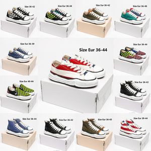 Maison Mihara Yasuhiro Low Cut Canvas Low Sneakers Mulheres Homens Sapatos Peterson High Hi Banana Sneaker Moda Skate Shoe MMY STC Sports Casual Trainers Slip On LoafersY3