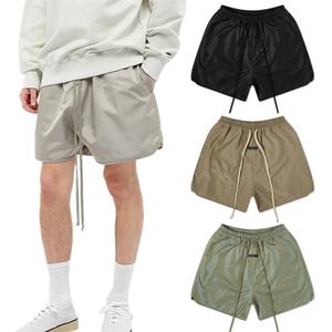 Män S fasta färgshorts Gym Fitness Bodybuilding Workout Kort jogging Snabbtorkning Sportbyxor Casual Loose Bermuda Shorts 220715